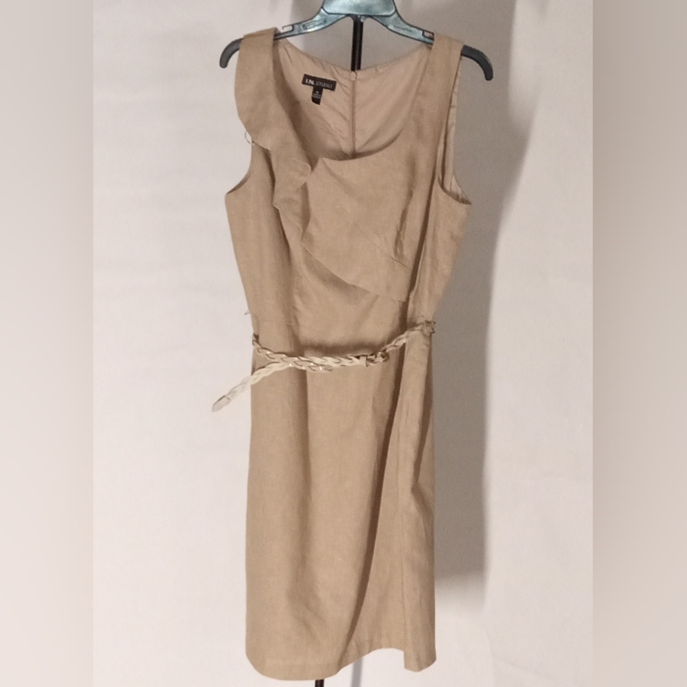 In Studio Tan Sleeveless Dress